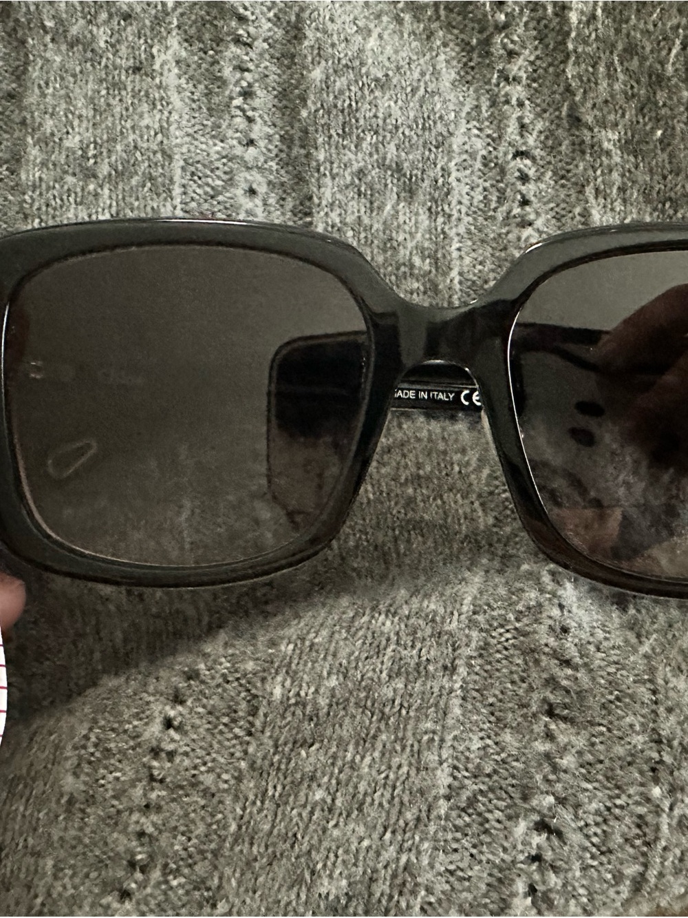 Chloe Black Oversized Square Sunglasses with Pale Pink Case - Picture 6 of 6